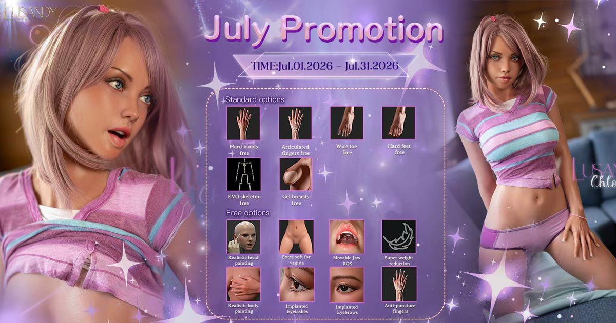 Lusandy Doll July special sale