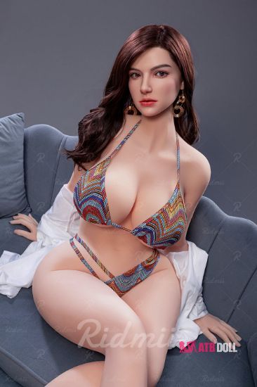 Picture of RIDMII Marissa Unique Design 5'5 FT (167cm) Movable Jaw TPE Body Real Oral Sex Soft Silicone Head Sex Doll BBW Buxom Blonde Beauty [In Stock | EU Only]