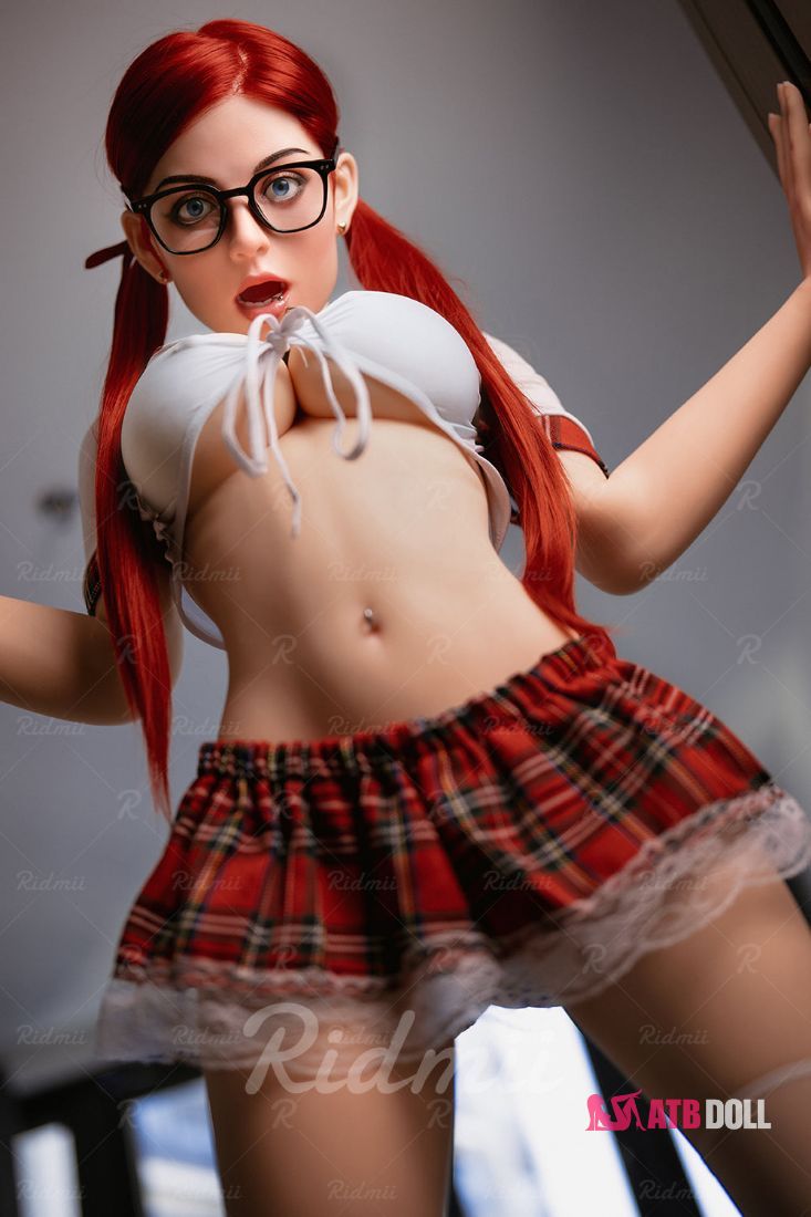 Picture of RIDMII Unique Design Janice 5'3 FT (160cm) Real Oral Sex Silicone Head TPE Body Sex Doll With Redhead [In Stock | EU Only]
