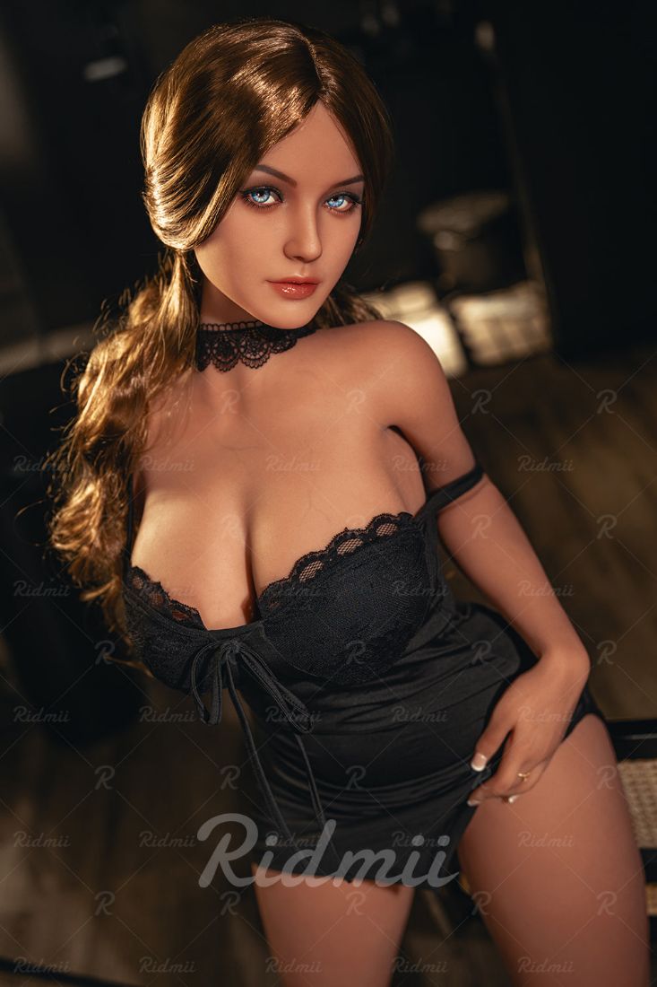 Picture of RIDMII Unique Design Raven 5'4 FT (164cm) TPE Head TPE Body Love Doll Tan Skin Full TPE Sex Doll With Wig And Oral Sex [In Stock | US Only]