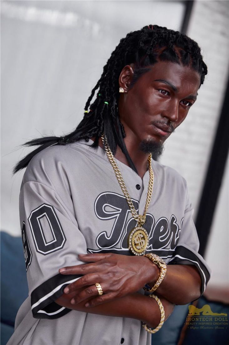 Picture of Irontech Doll Black Silicone Sex Doll 170cm M7 Bill