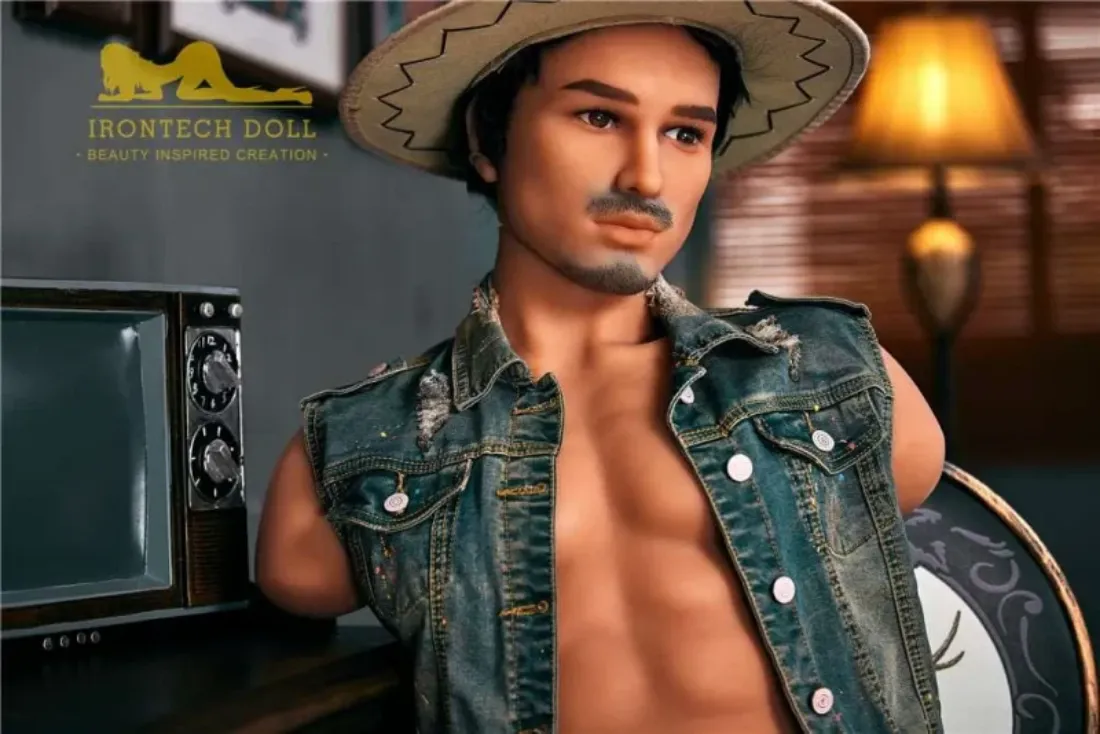 Picture of Irontech Male Torso Sex Doll TPE Kevin Tanned