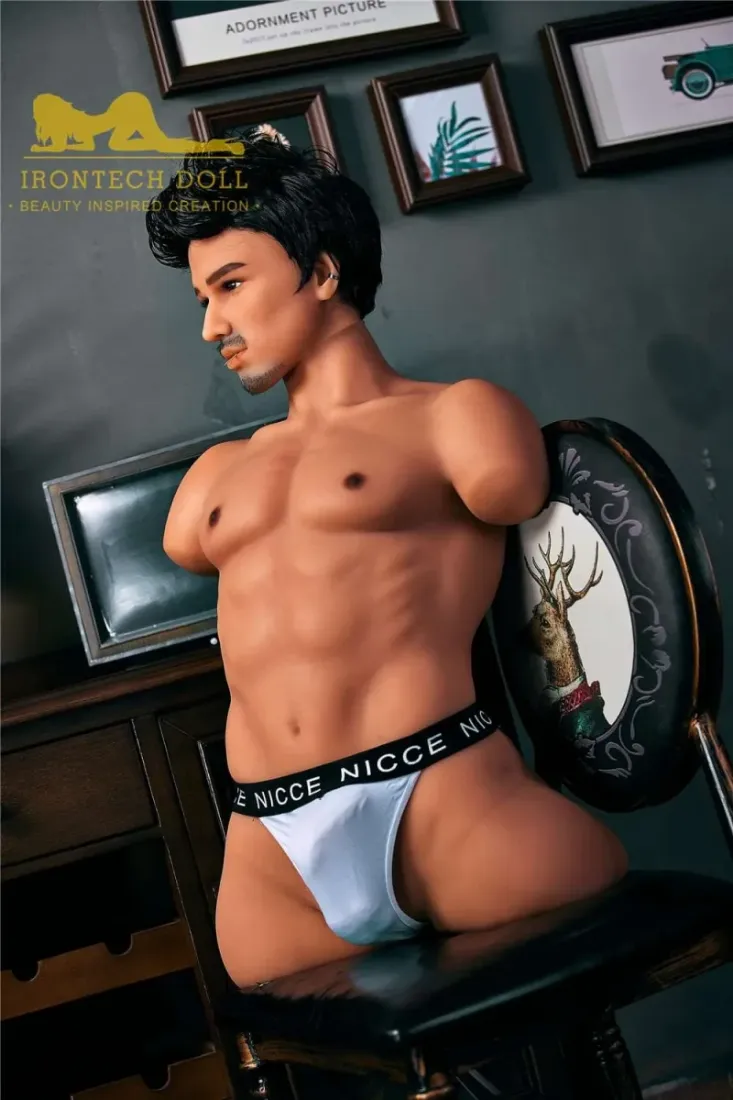 Picture of Irontech Male Torso Sex Doll TPE Kevin Tanned