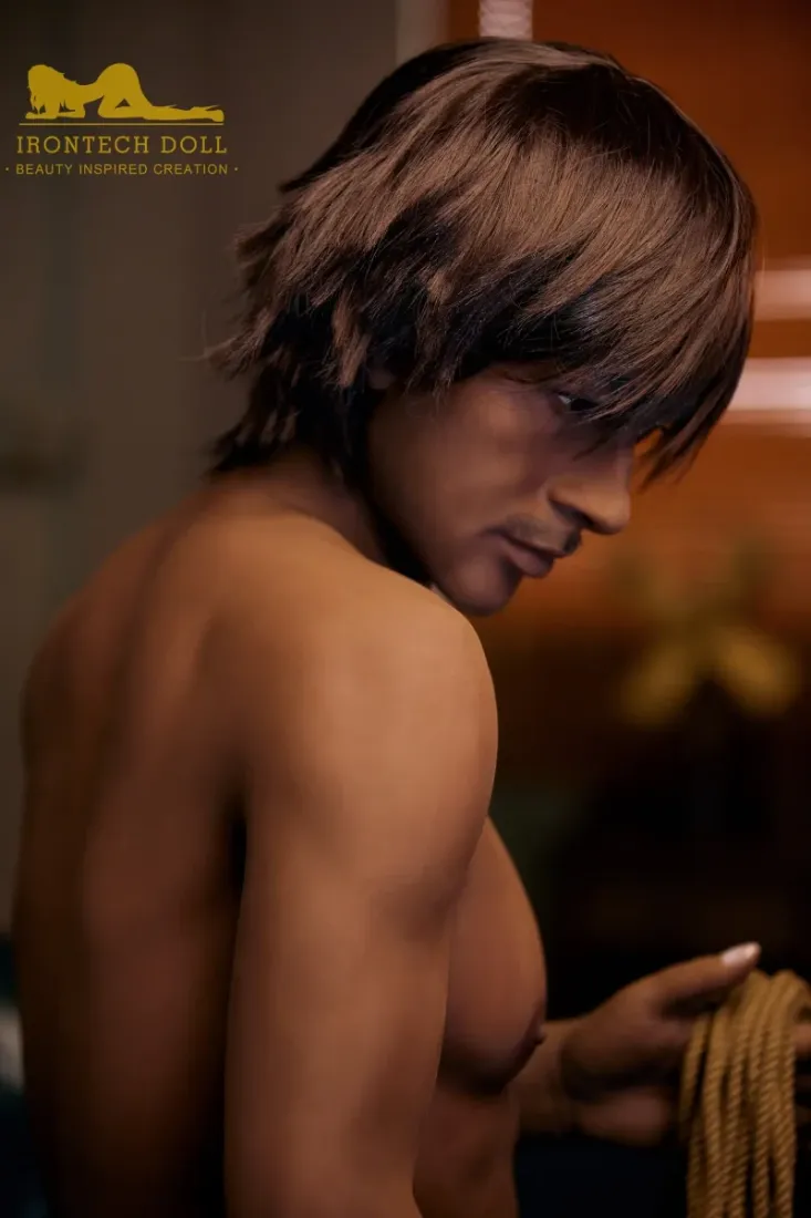 Picture of Irontech Black Male Sex Doll 175cm Cowboy Charles