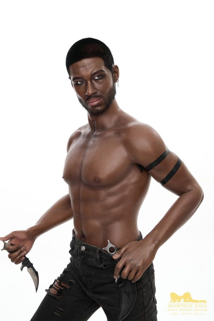 Picture of Irontech Black Male Love Doll 176cm M7 Bill
