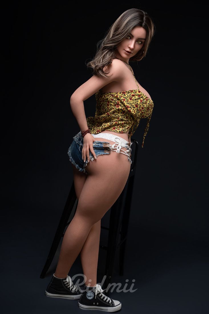 Picture of RIDMII Ashalee Unique Design 5'3 FT (162cm) Silicone Head TPE Body Blowjob BBW Love Sex Doll [In Stock | US Only]
