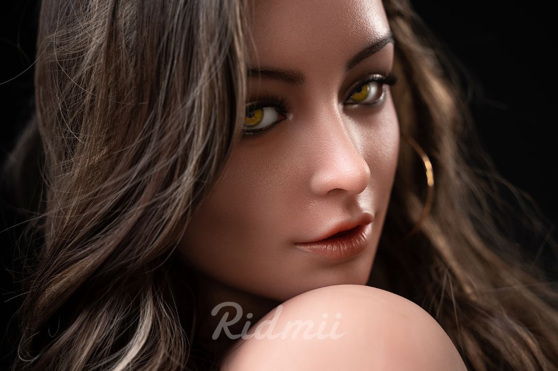 Picture of RIDMII Ashalee Unique Design 5'3 FT (162cm) Silicone Head TPE Body Blowjob BBW Love Sex Doll [In Stock | US Only]