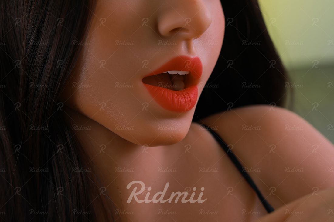 Picture of RIDMII Abella Unique Design 5'4 FT (166cm) #864E Silicone Head TPE Body Oral Sex Blowjob Realistic Sex Doll With Movable Jaw BBW Love Doll [In Stock | US Only]