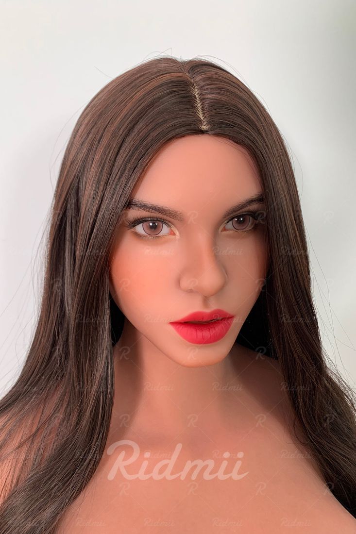 Picture of RIDMII Abella Unique Design 5'4 FT (166cm) #864E Silicone Head TPE Body Oral Sex Blowjob Realistic Sex Doll With Movable Jaw BBW Love Doll [In Stock | US Only]
