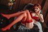 Picture of RIDMII Gracy Unique Design 5'4 FT (166cm) Silicone Head TPE Body Red Hair Small Breasts Adult Sex Doll [In Stock | US Only]