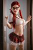 Picture of RIDMII Unique Design Janice 5'3 FT (160cm) Real Oral Sex Silicone Head TPE Body Sex Doll With Redhead [In Stock | US Only]