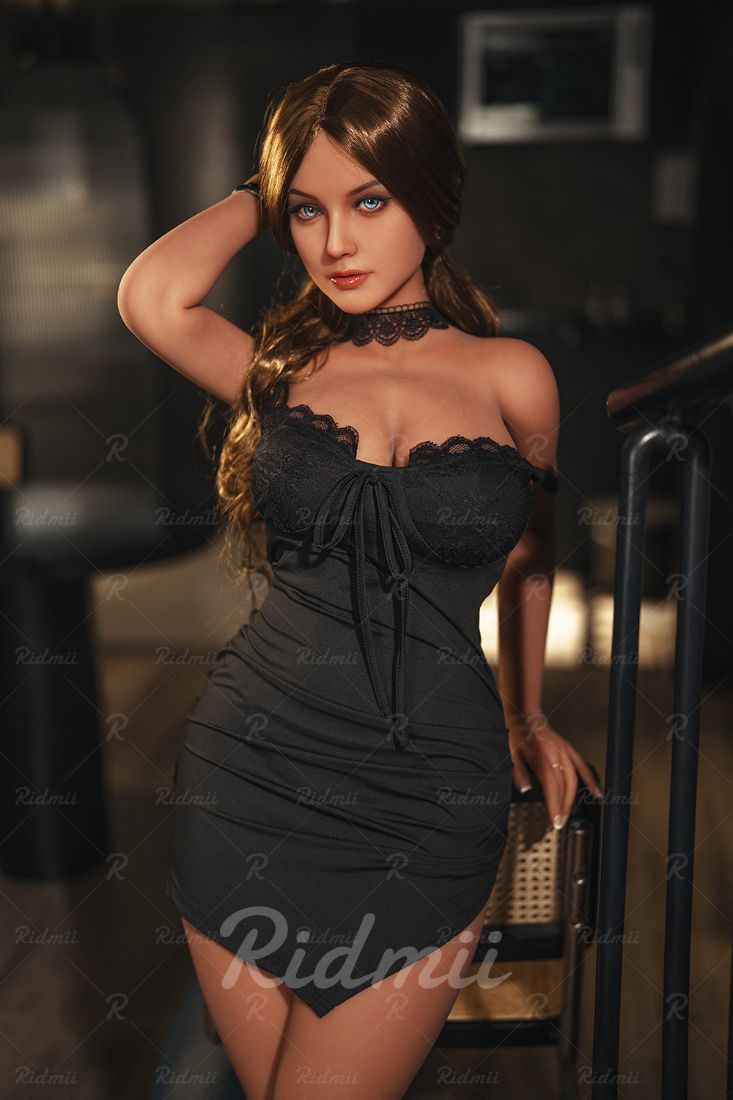 Picture of RIDMII Unique Design Raven 5'4 FT (164cm) TPE Head TPE Body Love Doll Tan Skin Full TPE Sex Doll With Wig And Oral Sex [In Stock | EU Only]