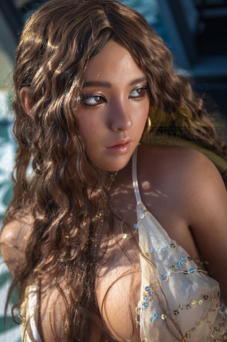Picture of Irontech Doll Curly Hair Tan Sex Doll 164cm S40 Eileen