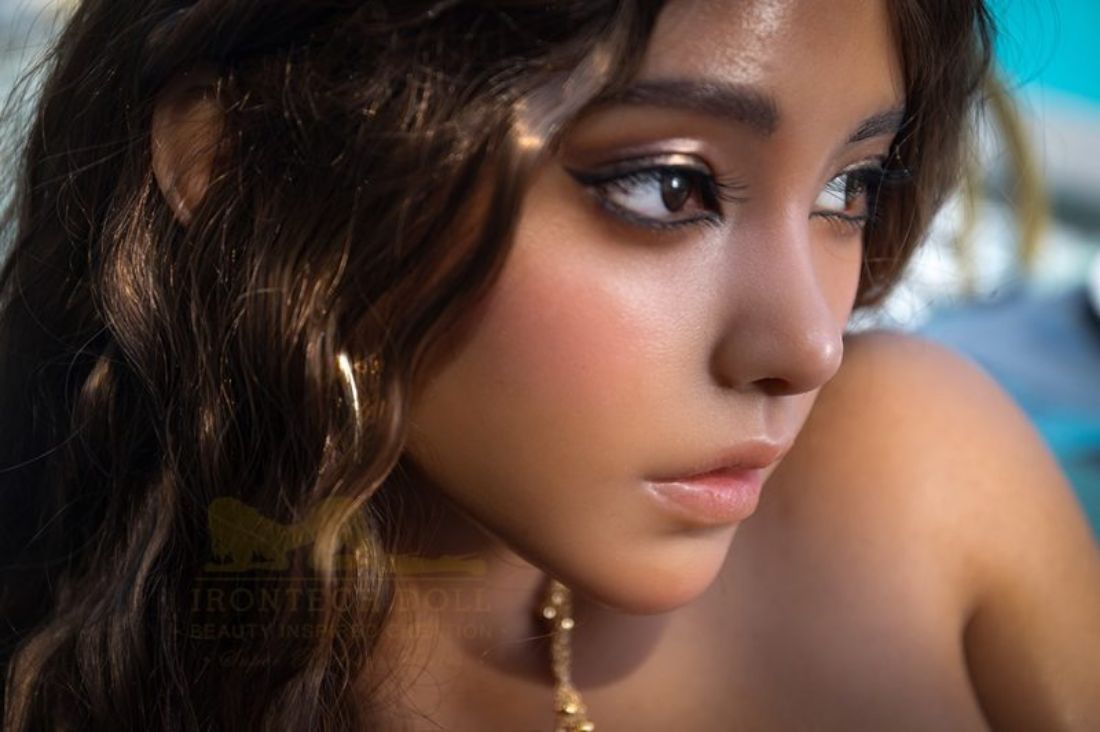 Picture of Irontech Doll Curly Hair Tan Sex Doll 164cm S40 Eileen