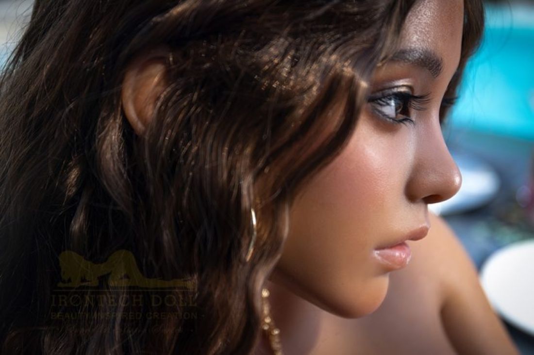 Picture of Irontech Doll Curly Hair Tan Sex Doll 164cm S40 Eileen