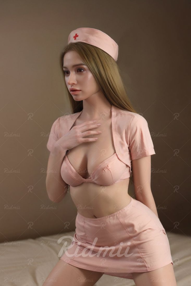 Picture of RIDMII 165cm/5ft4" Nurse Hybrid Silicone Head & TPE Body Sex Doll - Vanna