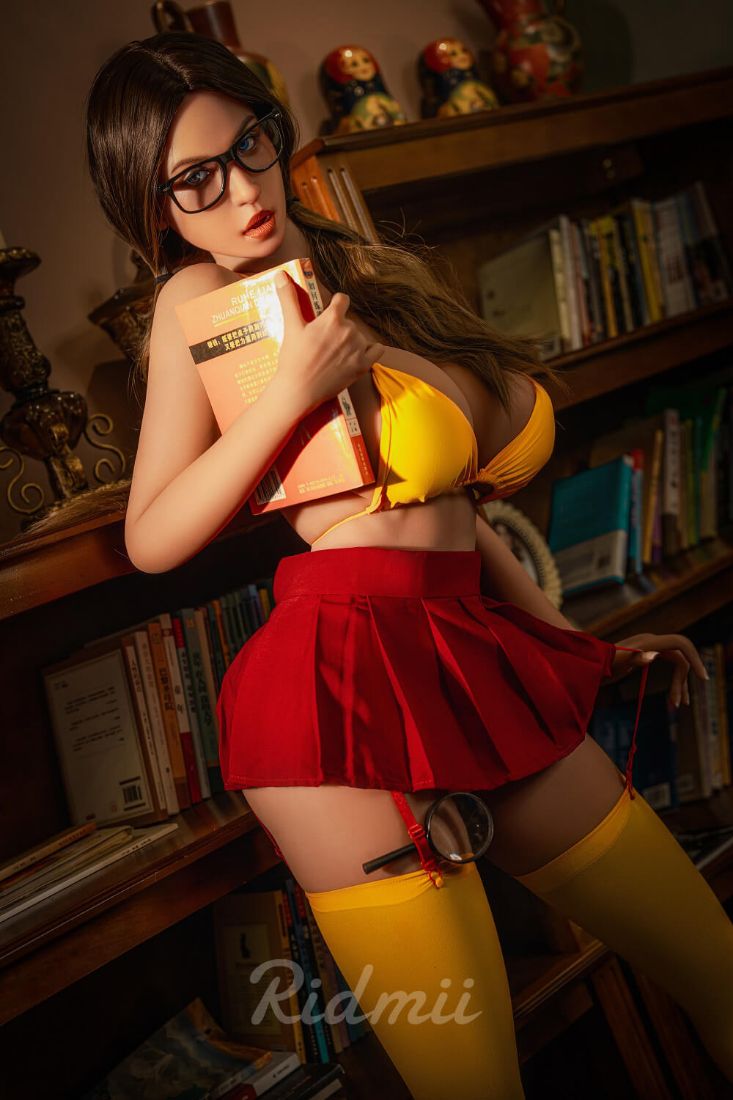 Picture of Ridmii - 161cm (5ft2") Curvy TPE Body Silicone Head Sex Love Doll - Jess