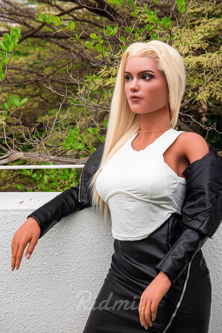 Picture of Ridmii - 163cm (5ft3") Tan Skin Silicone Head & TPE Body Hybrid Sex Doll - Clio