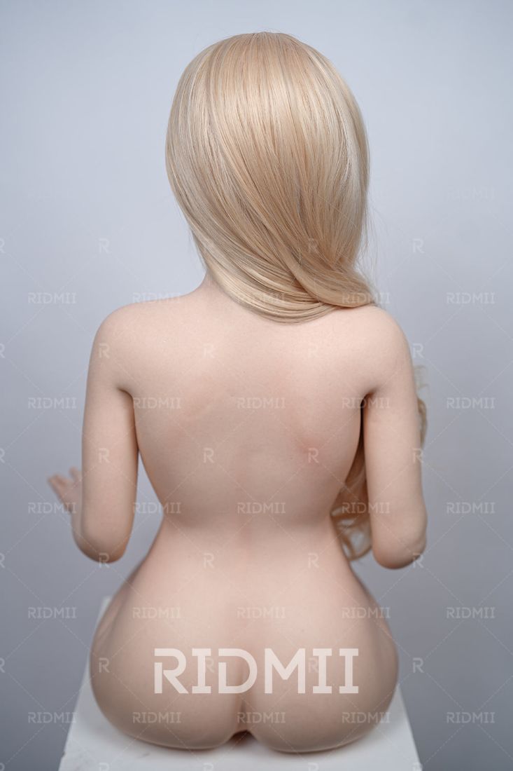 Picture of RIDMII Kaya Unique Design 5'4 FT (164cm) Full Silicone Life Like Sex Doll Cute Blonde Girl with Sweet Makeup