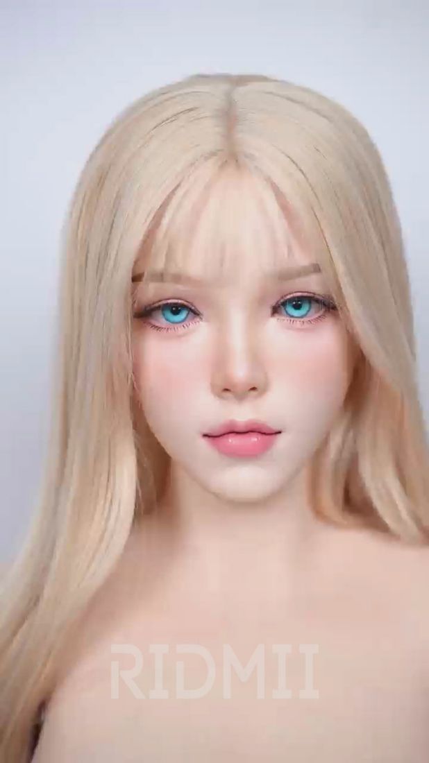 Picture of RIDMII Kaya Unique Design 5'4 FT (164cm) Full Silicone Life Like Sex Doll Cute Blonde Girl with Sweet Makeup
