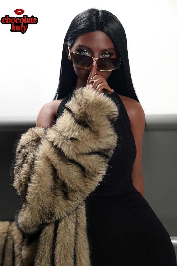 Picture of Realistic 166cm (5.45ft) Silicone Sex Doll | E Cup | Naomi | Black Skin