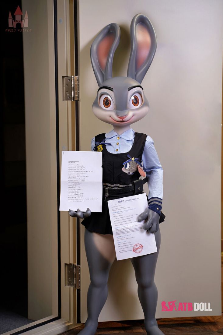 Picture of 168cm/5ft6 A-cup Silicone Sex Doll – Rabitty (Judy Hopps)
