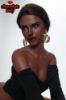 Picture of Realistic 166cm (5.45ft) E Cup Black Skin Silicone Sex Doll - Lena