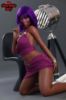 Picture of Realistic 160cm (5.24ft) C Cup Black Skin Silicone Sex Doll - Aim