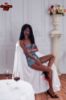 Picture of 150cm (4.92ft) A Cup Black Skin Realistic Silicone Sex Doll - Roxy