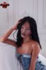 Picture of 150cm (4.92ft) A Cup Black Skin Realistic Silicone Sex Doll - Roxy