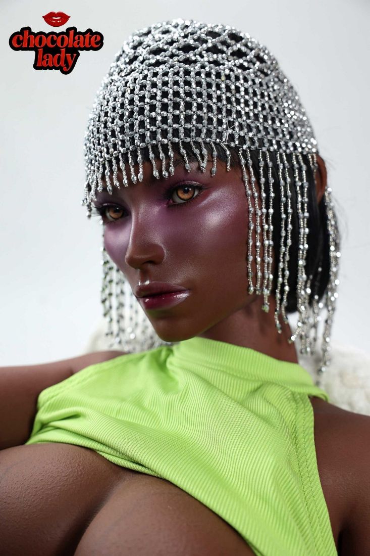 Picture of Chocolate Lady | 4ft 7/145cm BBW Black/Ebony Silicone Sex Doll - Nova