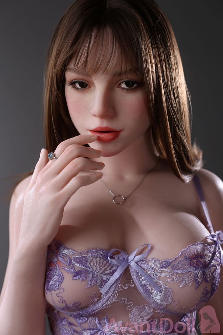 Picture of 165cm/5ft5 F Cup Real Skin Texture ROS Head Full Silicone Doll - Rose