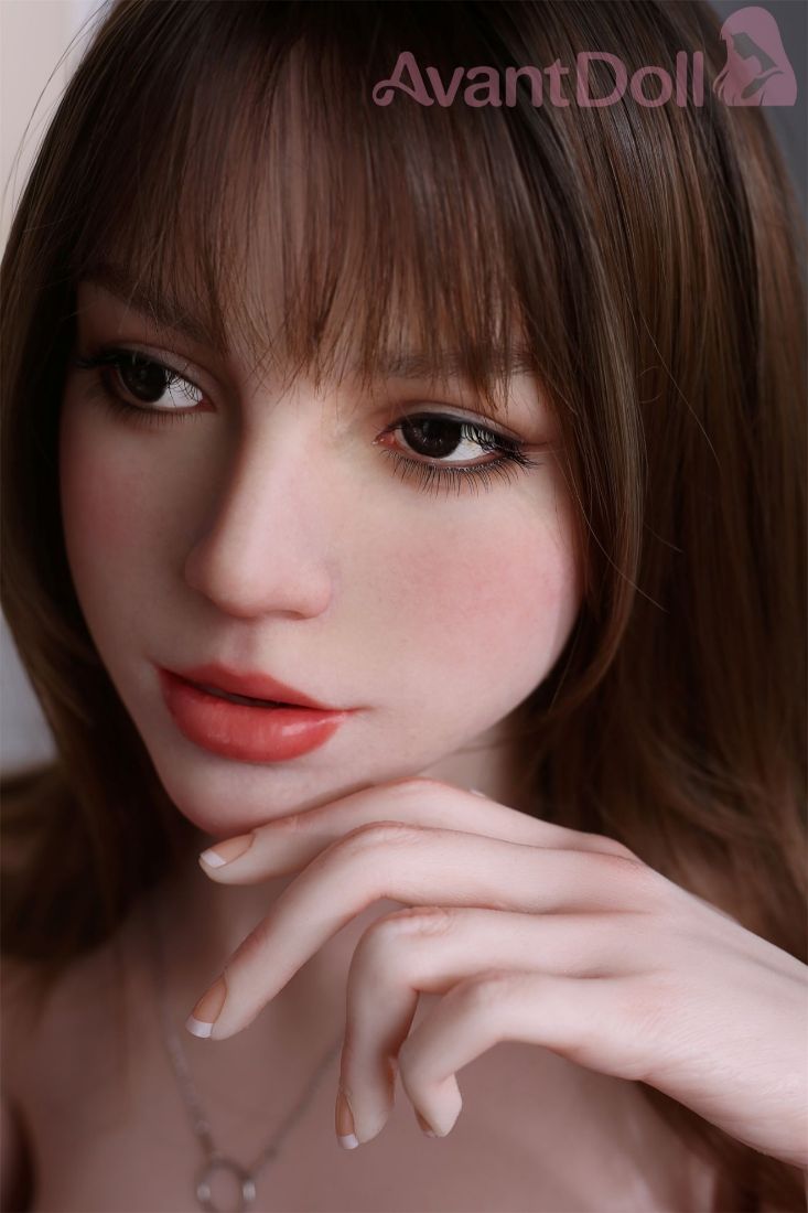 Picture of 165cm/5ft5 F Cup Real Skin Texture ROS Head Full Silicone Doll - Rose