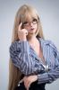Picture of Fudoll 157cm (5.15ft) Curvy Sex Doll Blonde, Realistic Skin Texture Upgraded