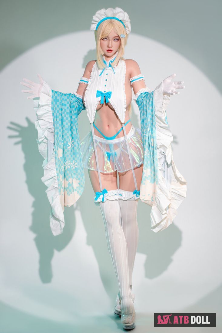 Picture of Fudoll Silicone Love doll 157cm (5.15ft) Japanese Sex Doll with Gel Breast, Real Skin Texture, Xiaobei