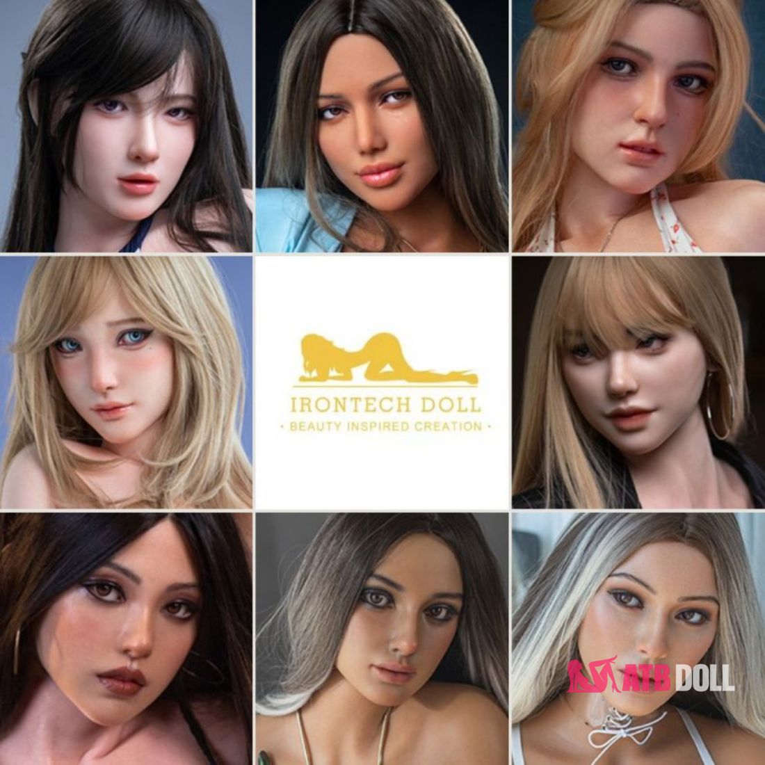 Picture of Irontech Doll Silicone Sex Doll Head